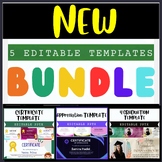 End of Year Ultimate Editable Template Bundle for Celebrat