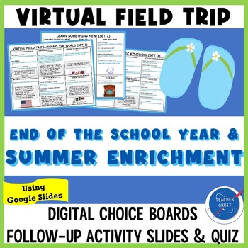 Preview of End of Year Virtual Field Trip  | Summer Computer Online Enrichment Fun