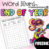End of Year Word Search