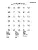 End of Year Word Search 7th Grade World History