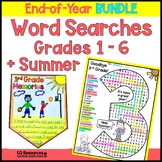 End of Year Word Search and Banner Activities for Grades 1