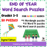 End of Year Word Searches for Google Apps™ Gr 3-5 Digital