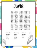 End of Year Wordsearch-June