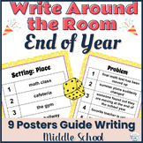 End of Year Write the Room Writing Activity for Middle School
