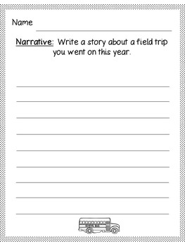 End of Year Writing Prompts: Grades K-3 by Miss Math | TpT