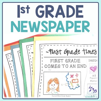 Preview of End of Year Writing Activity - 1st Grade Newspaper Project - Print & Digital