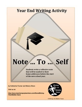 Preview of End of Year Writing Activity - Letter to Self