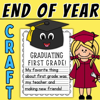 Preview of End of Year Writing Craft Craftivity May Graduating Memories Kindergarten Spring