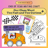 End of Year Race Car Writing Craft/ Car themed Craft Activity