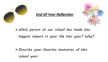 Preview of End of Year Writing Prompt