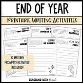 End of Year Writing Prompts, Summer Writing Prompts, End o