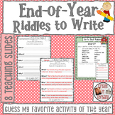 End-of-Year Writing Riddles