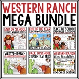 End of Year and Back to School Western Bundle Ranch Activi