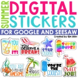 End of Year and Summer Digital Stickers for Google and Seesaw