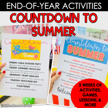 Preview of End of Year or Countdown to Summer: Two-Week Lesson Plan
