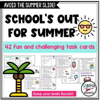 End of Year or Summer Activity Cards by Rockin Resources | TpT