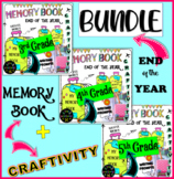 End of Year writing prompts CRAFT Memory Book BUNDLE 3rd-4