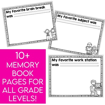 End of Year Memory Book and Activities - Mrs. Richardson's Class