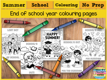 Preview of End of school year Coloring Pages - Summer Coloring Sheets - Early Finishers