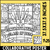 End of school year graduation Collaborative Poster | Color