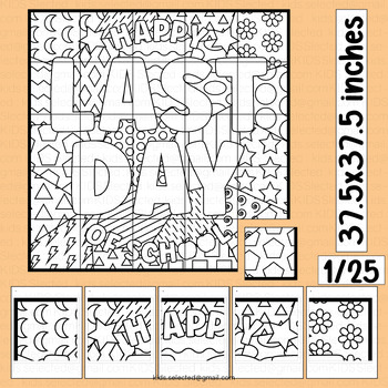 Preview of End of the Bulletin Board Year Last Day of School Activities Craft Poster Art