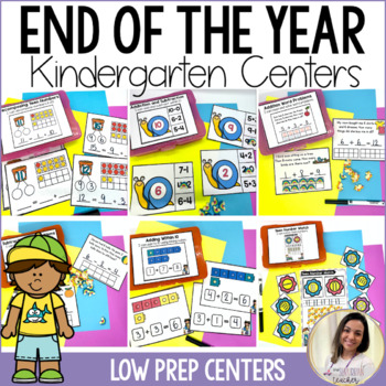 Preview of End of the School Year Activities Kindergarten End of the Year Centers