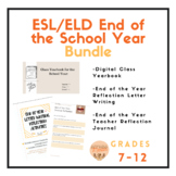 End of the School Year ESL ELD Class Bundle High School