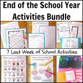End of the School Year Low Prep Activities Bundle for the 