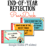 End of the School Year Reflection Celebration Pear Deck