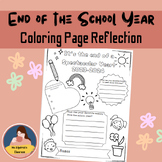 End of the School Year Reflection Coloring Page
