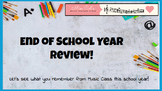 End of the School Year Review: An Interactive Activity