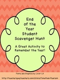 End of the School Year Scavenger Hunt - A Great Wrap Up to