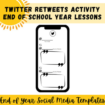 Preview of End of the School Year Social Media - Twitter Retweets Activity