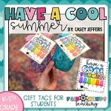 End of the School Year Student Gift Tags (Cool Summer) Pop