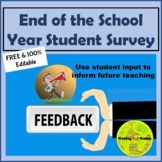 End of the School Year Student Survey (Google Form)