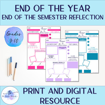 Preview of End of the Semester Reflection