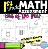 End of the Year 1st Grade Math Assessment - Common Core Standards