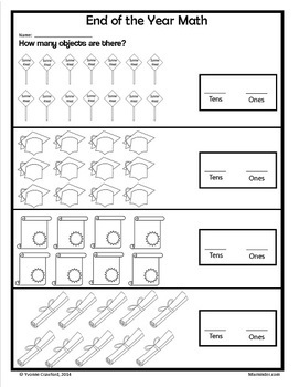 End of the Year 1st Grade NO PREP Printables | Math & Literacy Worksheets