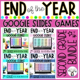 End of the Year 2nd Grade Review Games BUNDLE for GOOGLE SLIDES