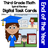 End of the Year 3rd Grade Digital Task Cards Boom Cards™ |