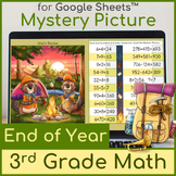 End of the Year 3rd Grade Math Review | Mystery Picture Be