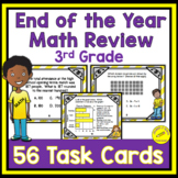 End of the Year 3rd Grade Math Review Task Cards