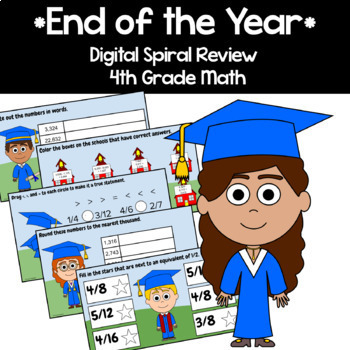 Preview of End of the Year 4th Grade Multiplication Google Slides | Math Facts Fluency