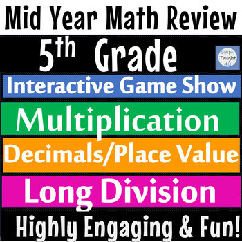Preview of End of the Year 5th Grade Math Activity