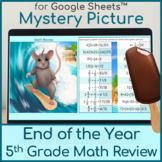 End of the Year 5th Grade Math Review | Mystery Picture Su