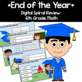 End of the Year 6th Grade Decimals Graphing Google Slides 