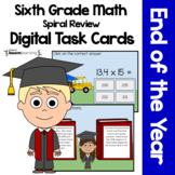End of the Year 6th Grade Digital Task Cards Boom Cards™ |