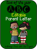 End of the Year ABC Countdown EDITABLE Parent Letter