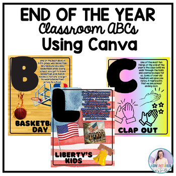 Preview of End of the Year ABCs Canva Project