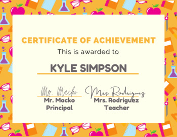 End of the Year Achievement Awards - Digital or Printable by Amores ...